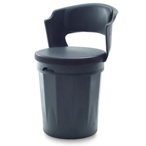 바이안 휴지통의자 등받이의자 업소용 식당 수납 스툴