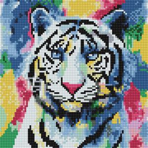 백호 (캔버스형) 보석십자수 25x25