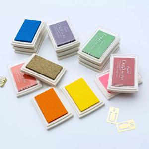 컬러 스탬프 잉크패드 크래프트 패브릭 15colors