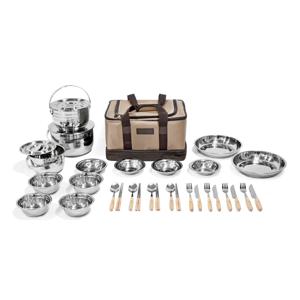 알찬 스테인레스 캠핑 코펠세트 33P