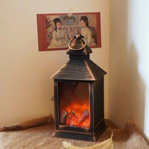 캠핑 장작 감성 모닥북 LED 조명 손잡이세로형 무드등