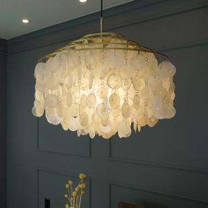 LED 포인트 인테리어 펜던트 샹들리에 식탁등 자개 조명