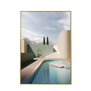 [해외] 오하스 /인테리어 캔버스 포스터 수영장 풍경 대형 액자 (프레임포함)