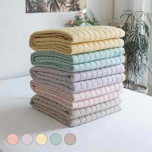 멜란 파스텔 무지 순면 침대패드 5colors(SS/Q)