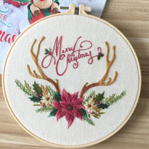 DIY 인테리어 패키지 프랑스자수 크리스마스형 X-Mas 디어