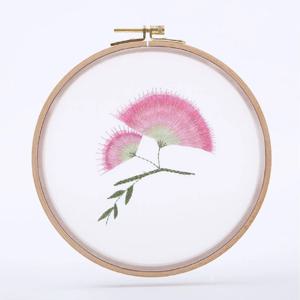 DIY 인테리어 패키지 프랑스자수 클리어형 클리어 핑크리프