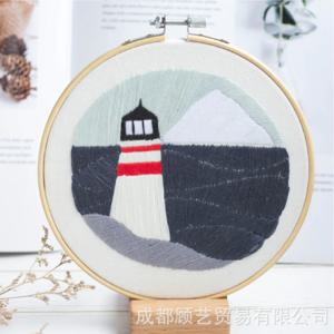 DIY 인테리어 패키지 프랑스자수 네이처형 글루미 오션