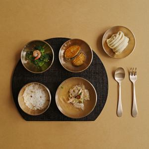 방짜유기 항균 유기그릇 우리아기 반상기 풀세트 7P