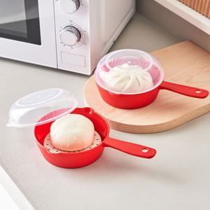 이지앤프리 손잡이 만두/호빵 찜기 1+1 (앞접시 겸용)