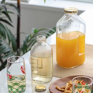 뉴트로 델몬트 유리 물병 500ml, 1.5L - 옛날 느낌 쥬스병