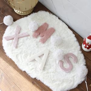 X-MAS 폼폼 핑크 가랜드