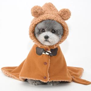 [해외] 애견 강아지 고양이 망토 후드 케이프 수면잠옷 담요