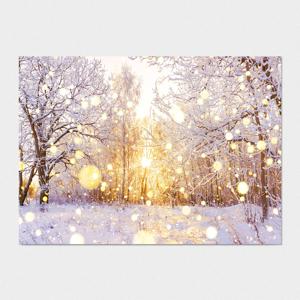 리무버블 접착 포스터 크리스마스 인테리어 그림 액자 _ light snow