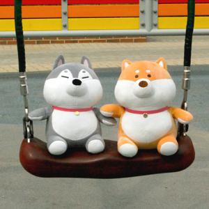 모찌모찌 사랑스러운 인테리어인형 강아지 캐릭터 봉제인형 시바 허스키