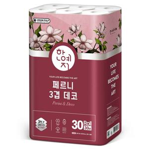 페르니데코 천연펄프 화장지 3겹 30M 30롤 1팩
