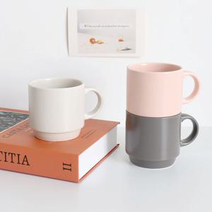 1+1 국내산 도자기그릇 한식기 머그컵 카페 커피컵 (3color)