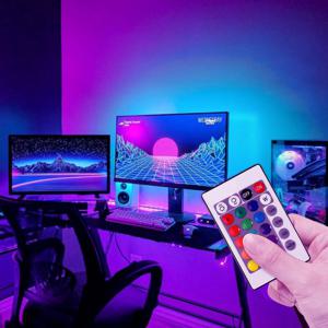 LED 간접등 붙이는 줄 조명 RGB 네온사인 스트립 컴퓨터방 홈바 무드등 (5size)