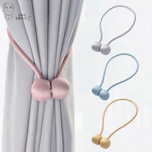 1+1 마그네틱 커튼볼 타이백 자석 커텐고리 로프