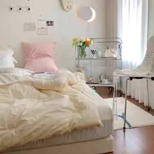 블레스 저상형 침대 파운데이션 패브릭 프레임