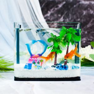 해변 야자수 미니어항세트(소) 유리 어항 수족관세트
