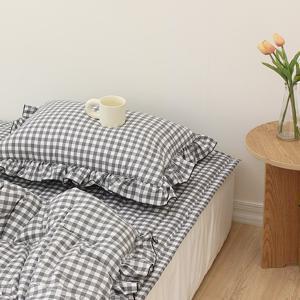 썬데이체크 먼지없는 프릴 사계절 베개커버 4color