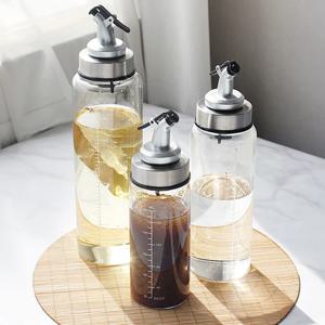 SSGP 원터치 내열 유리 눈금 오일병 양념 식초 소스 병 (320ml)