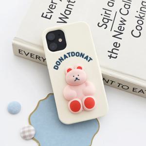 DONATDONAT 베어 실리콘 케이스 iPhone13_베리