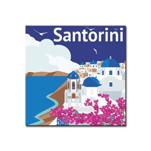 (3+1) DIY 명화그리기 시티 (25x25cm) B15_Santorini_산토리니