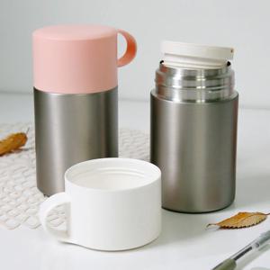 [리퍼]코하루 스텐 보온죽통 600ml 스푼포함 4color