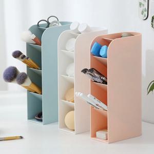 편리한 사선 5단 펜홀더 연필 펜꽂이 브러쉬꽂이 5칸 데스크 정리함 3colors