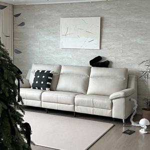 MVME 프라임 노블 홈바형 천연면피가죽 전동 리클라이너 소파 4인용(양쪽형)