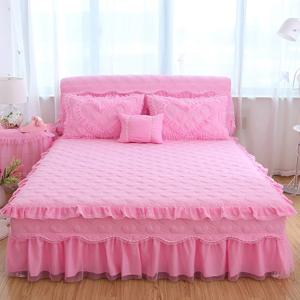 세레스 공주풍 침대커버 레이스 침대 Q K 7colors