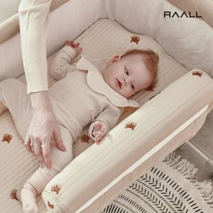 라올 코튼100 아기 바디필로우 자수 아기침구 베개 순면 100수 항균솜