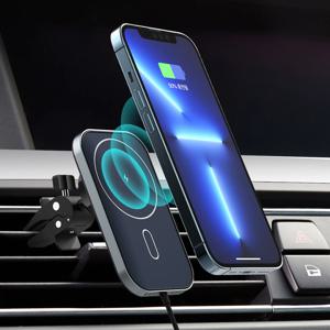 아이폰 13 12 맥세이프 차량용 거치대 고속 무선충전기 T200-F