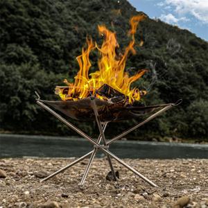 경량 불멍화로대 접이식 감성 가정용 스테인리스 장작 직화