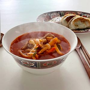 대만 화조 멜라민 그릇 접시 일식 중식 태국 베트남 그릇 /구름면기(중)(5507)