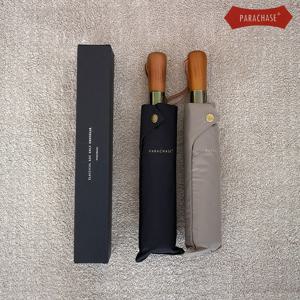 3236 대만 프리미엄 이중 캐노피 우드그립 3단 골프 우산