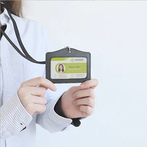 대기업 명함 사원증 출입증 카드 가죽목걸이홀더 SH10
