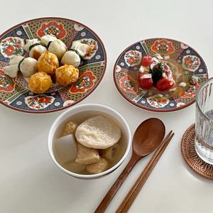 대만 화조 멜라민 그릇 접시 일식 중식 태국 베트남 그릇 /공기(702)