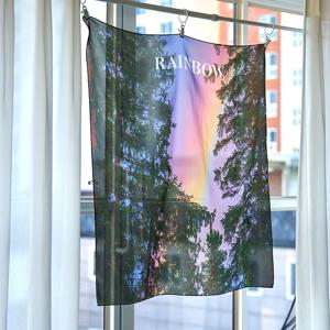 rainbow A 쉬폰 패브릭 포스터 / 무지개 가리개커튼(3size)
