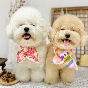 경복궁 강아지 고양이 설날 한복 케이프 목도리