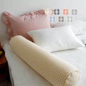 멜란 체크 바디필로우 롱쿠션 아기방 / 8COLOR