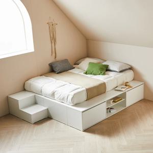 버크 모듈형 멀티수납 벙커침대 SS/Q_(매트선택|수납형 계단,수납장4종)