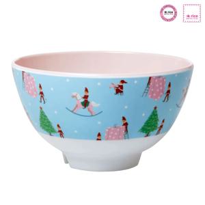 [해외] 멜라민 스몰 보울 밥공기 크리스마스 요정 12cm
