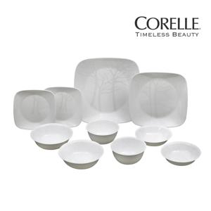 코렐 인기라인 식기세트 사각 2인 10P