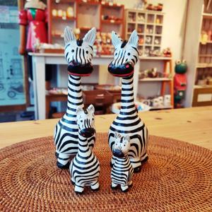 얼룩말인형 4마리세트