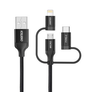MFi 3in1 USB to C타입+라이트닝 8핀+5핀 케이블(1.2m) IP0030