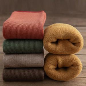 여성 여자 융털 융 기모 골지 양말 5colors