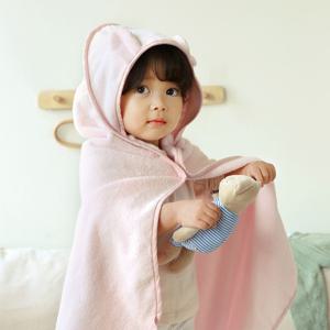 뽀송 아기 목욕 타올 비치 후드 샤워가운 2컬러