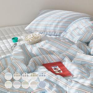 [10%쿠폰]NEW시원산뜻 디어썸머 시어서커 여름 차렵이불세트 SS/ Q/ K 10color